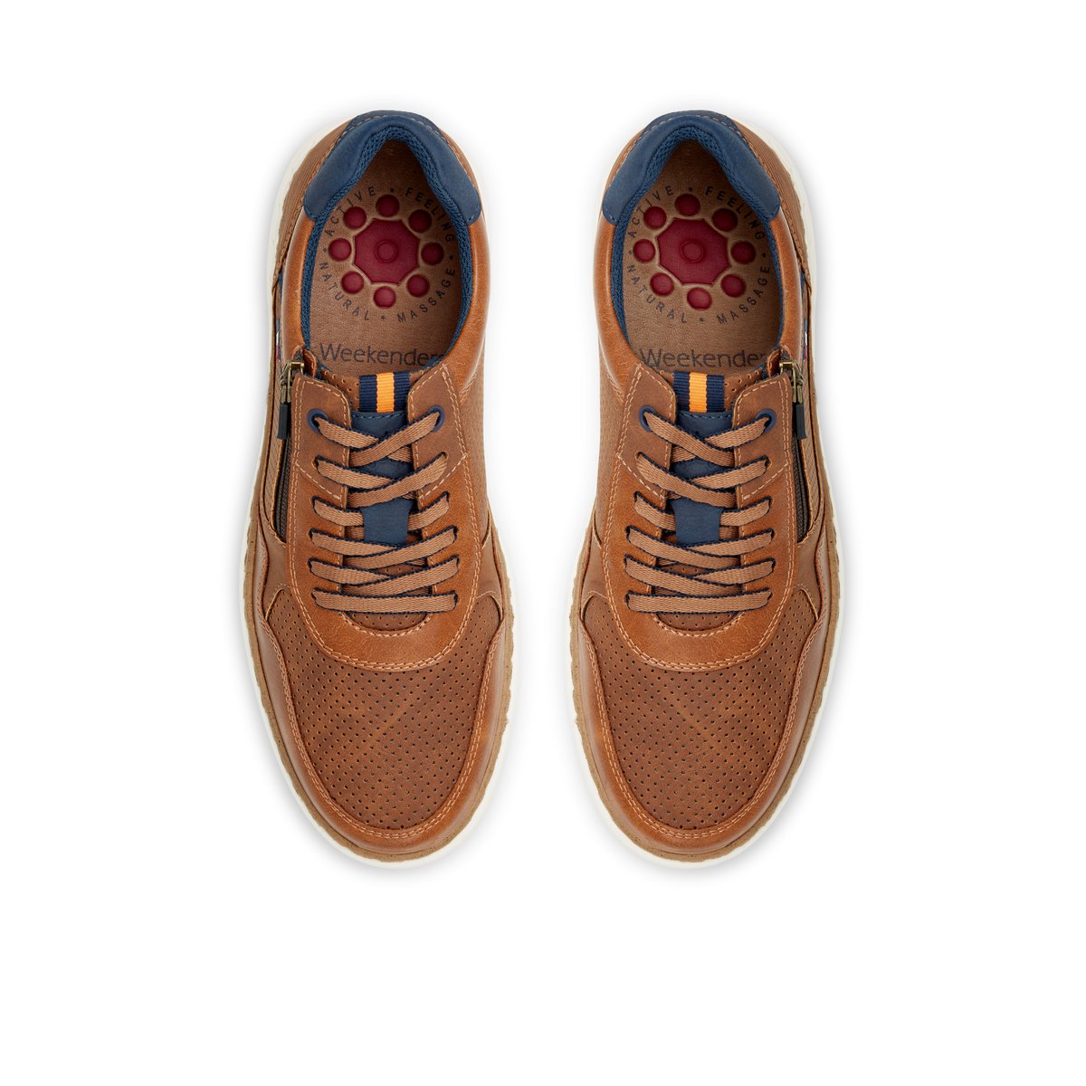WEEKENDERS-Moynot-Chaussures décontractées - Talon plat - Cognac