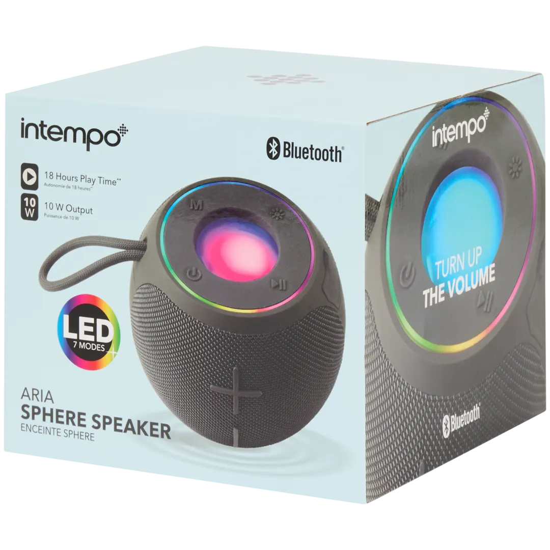 Intempo draadloze speaker 10 watt | Ø 15 x 15 cm | diverse kleuren