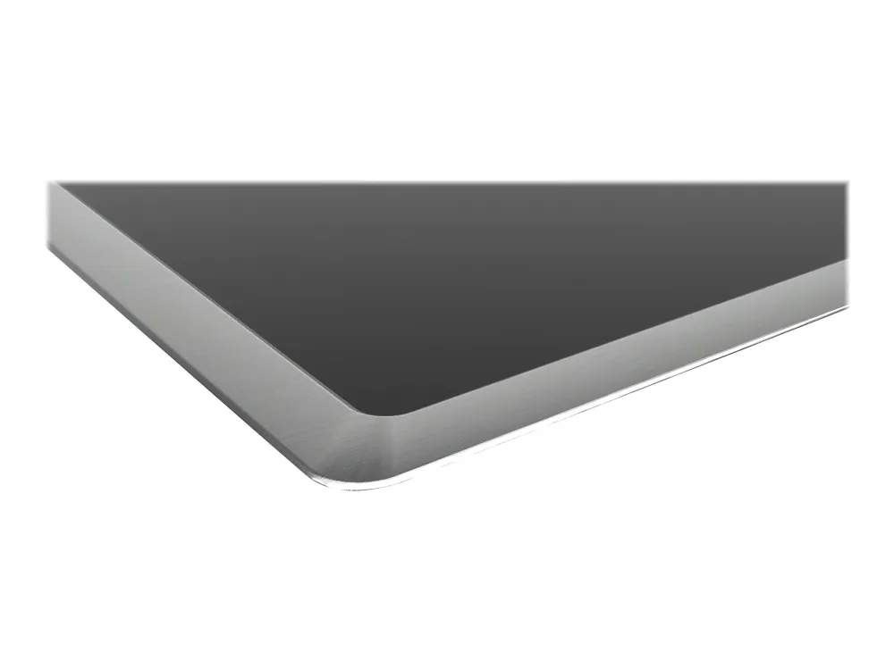 Siemens iQ300 ET845FCP1D - Keramisk kogeplade - 4 plader - Niche - bredde: 78 cm - dybde: 50 cm - med rustfrit stål-pynt - sort/rustfrit stål