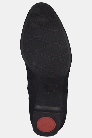 Tamaris Leder-Stiefeletten, Wechselfußbett, recycelt