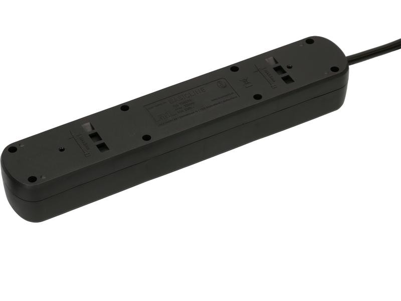 Max Hauri Steckdosenleiste Basic-Line 7xT13, 1.5 Meter Mehrfachsteckdose