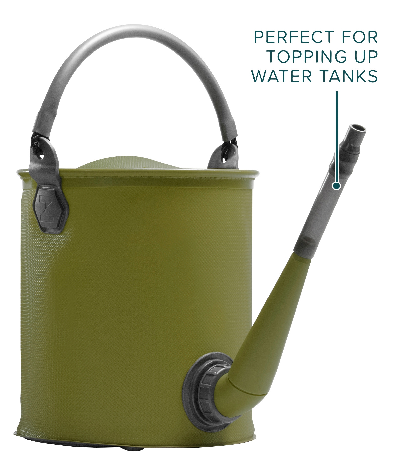 Colapz faltbare Gießkanne und Eimer olive green