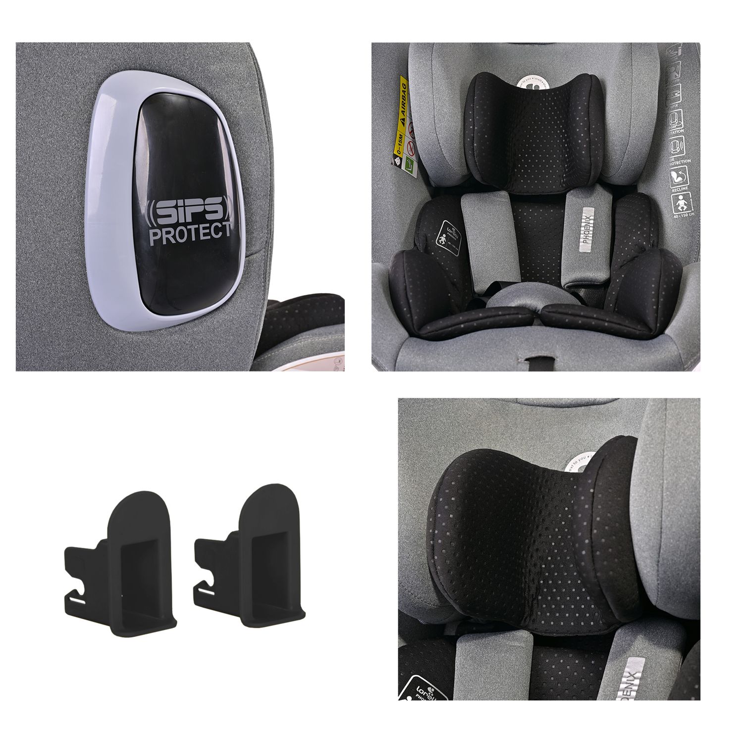 Lorelli Kindersitz Phoenix i-Size Isofix Gruppe 0+/1/2/3 (40-150cm) Top Tether beige