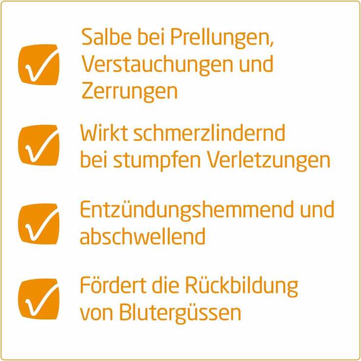 Arnika-Salbe 30% zur Behandlung stumpfer Verletzungen, 70 g