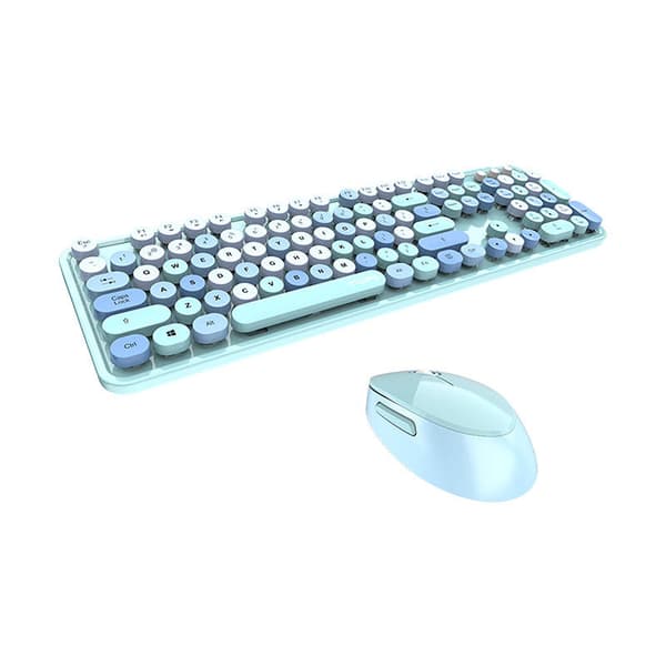 Trådløst tastatur + mus sett MOFII Sweet 2.4G (blå)