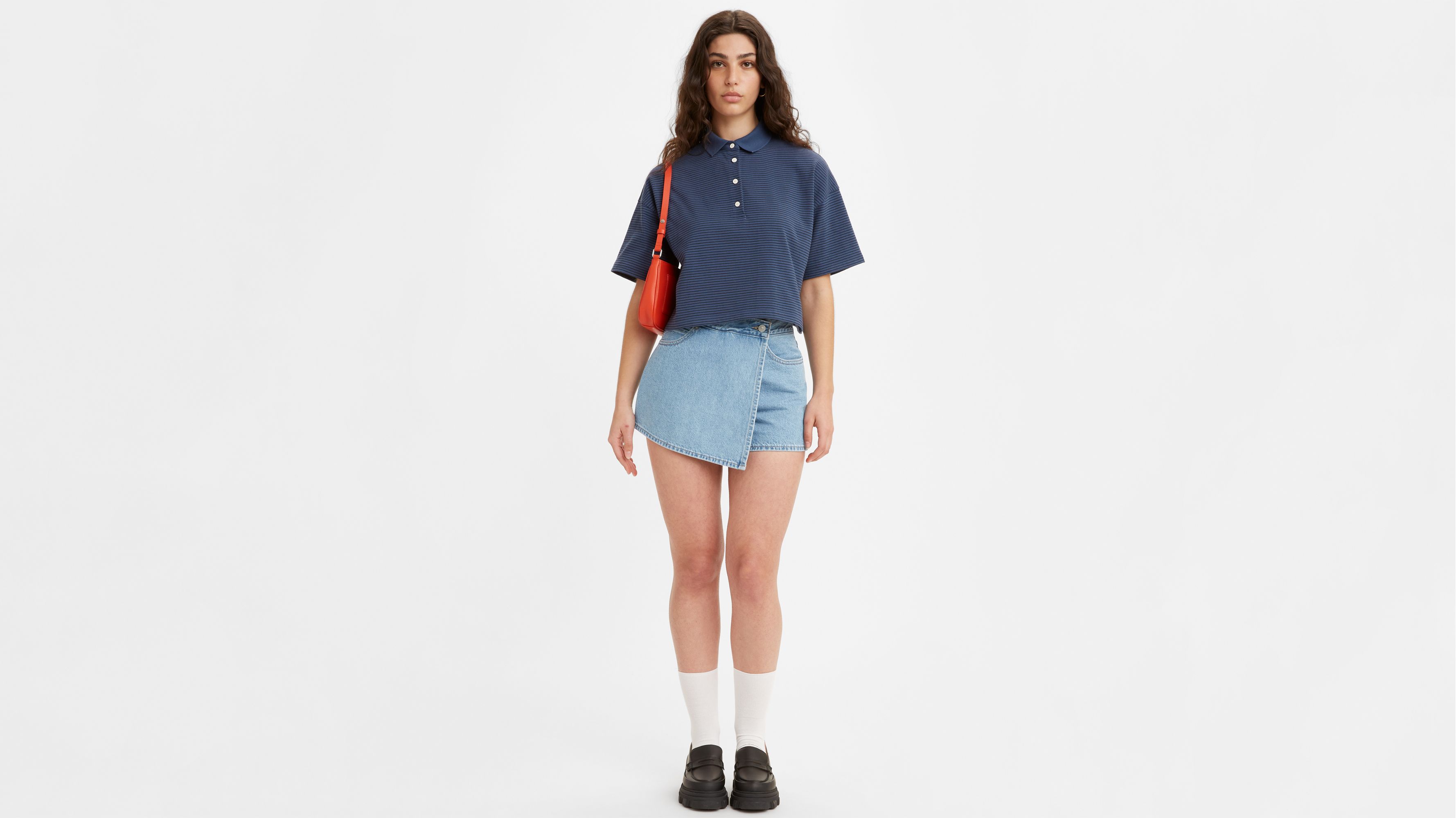 Jupe short - Light Indigo Stonewash - Bleu
