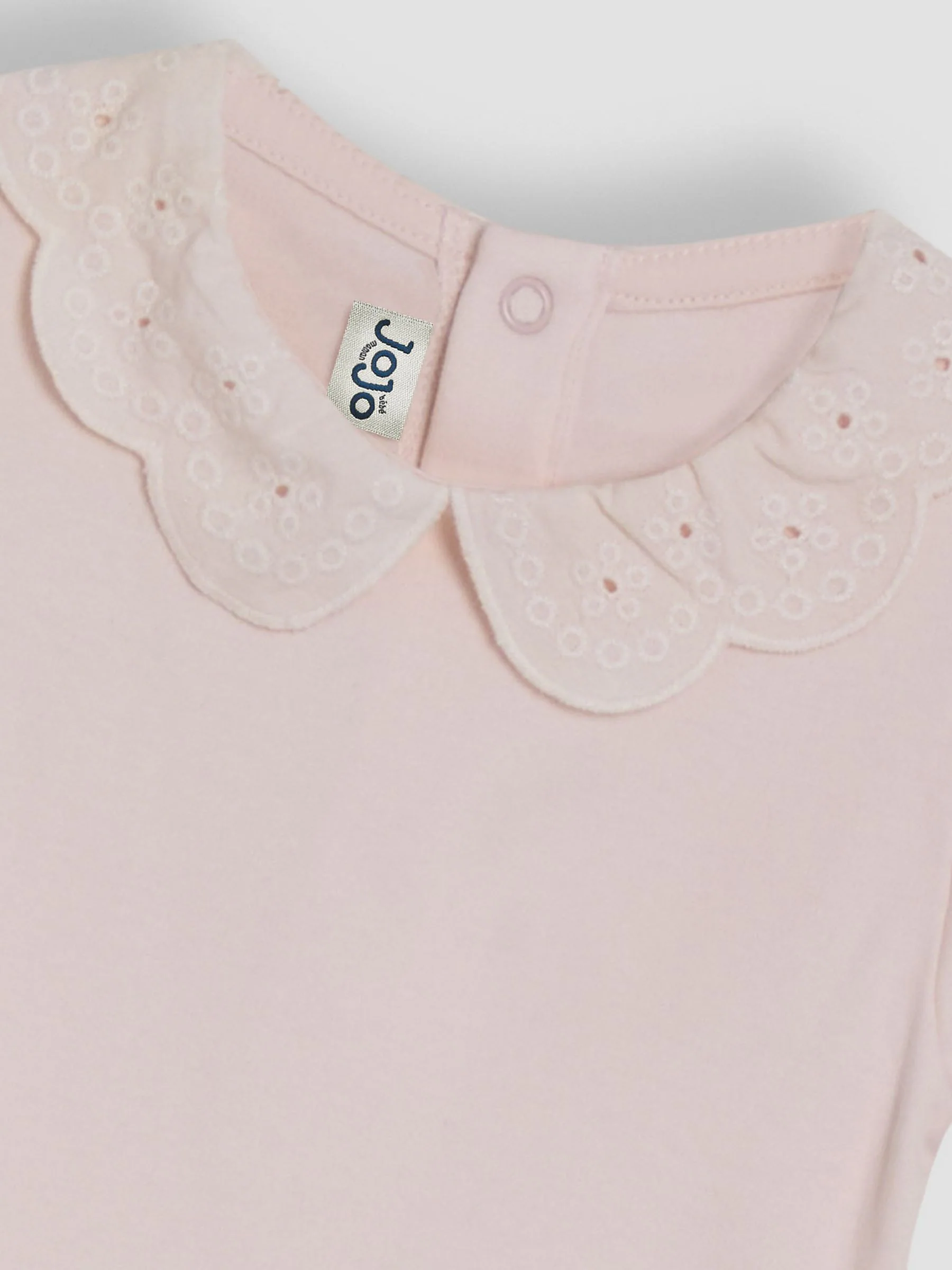 JoJo Maman Bébé Broderie Collar Bodysuits