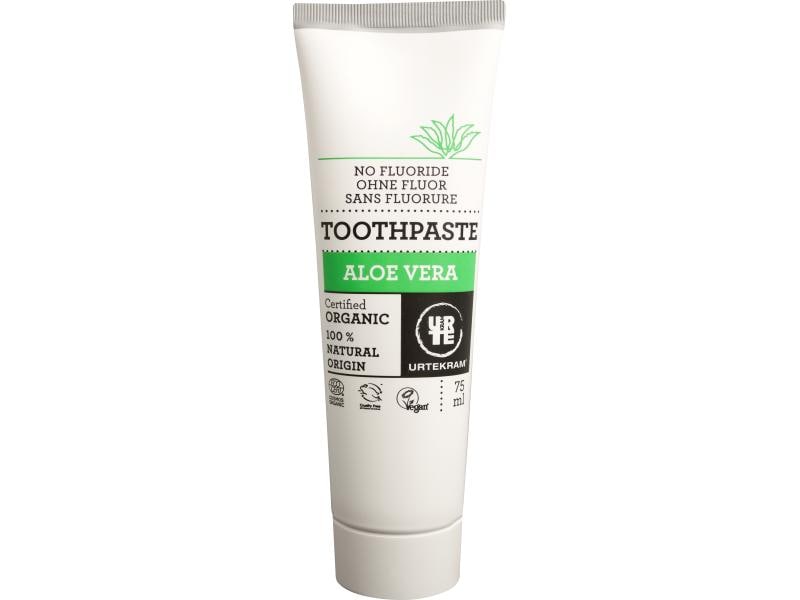 Urtekram Zahnpasta Aloe Vera 75 ml Natürliche Zahnpasta ohne Fluor