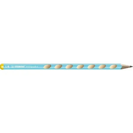 Schul-Set für Linkshänder - STABILO EASYgraph S in blau - inklusive Spitzer + Radierer