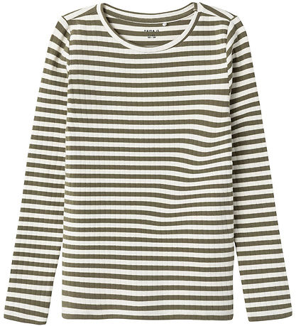 Name It Bluse - Noos - NkfSuraja - Deep Lichen Green/Stripe