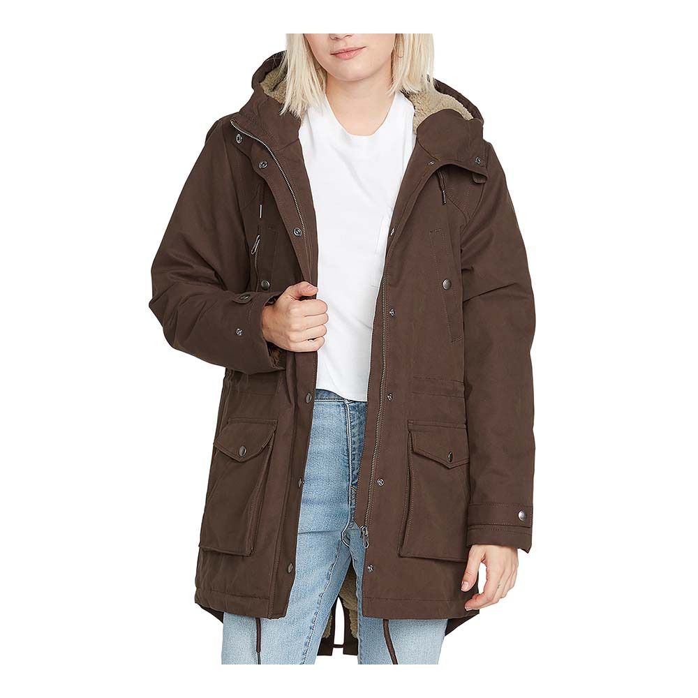 Volcom WALK ON BY 5K - Parka Femme espresso