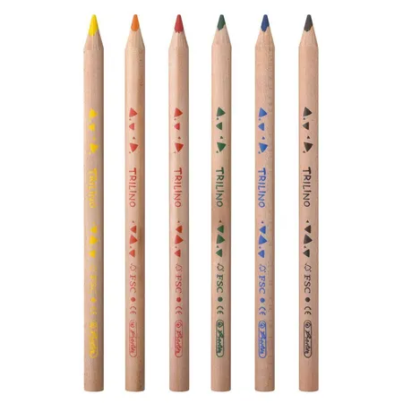 Herlitz Trilino 6er FSC100% Dreikantbuntstift