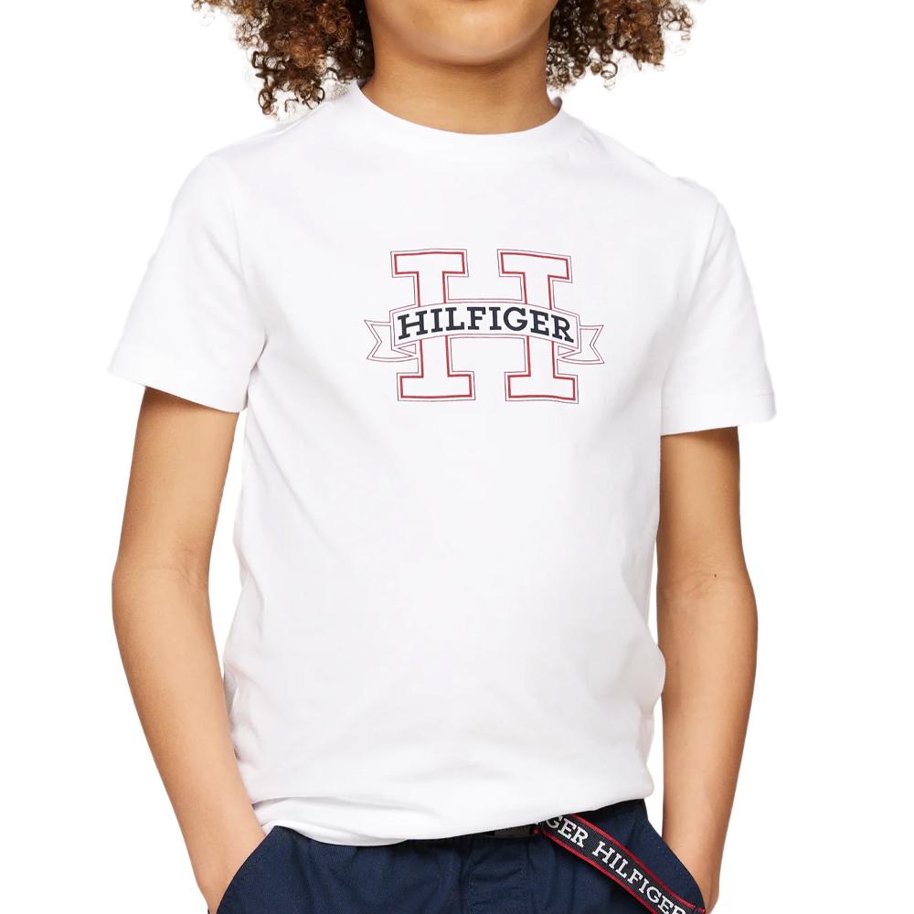 Tommy Hilfiger T-shirt Blanc Garçon Tommy Hilfiger Regular