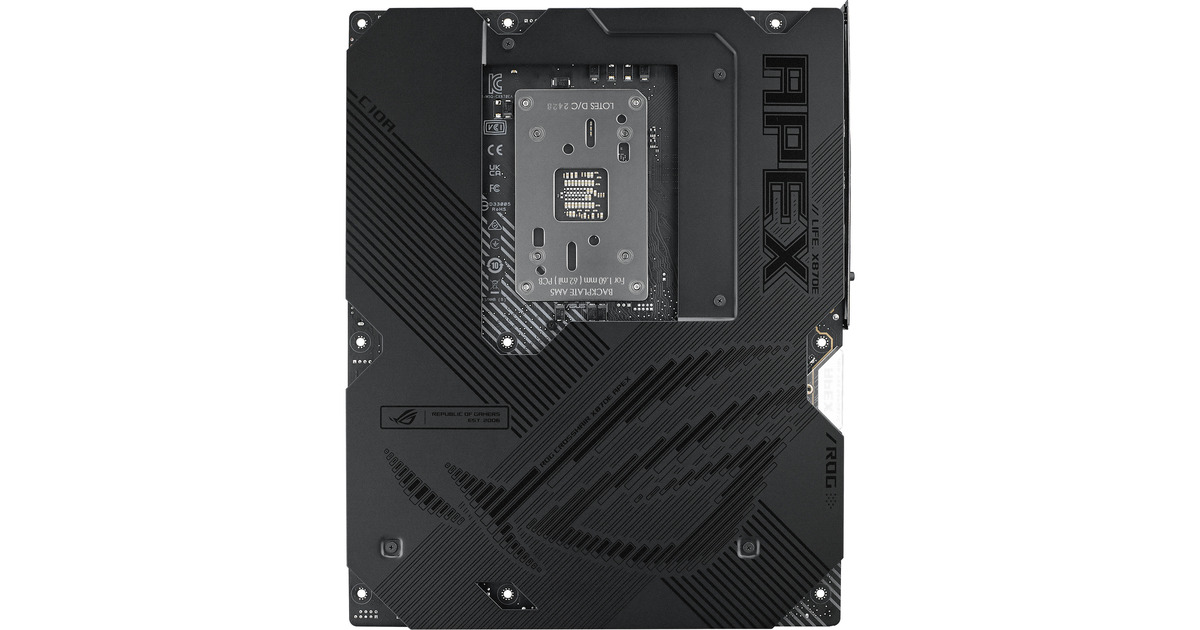 ASUSROG CROSSHAIR X870E APEX socket AM5 moederbord  (RAID, 5 Gb-LAN, Wi-Fi 7, BT 5.4, Sound, ATX)