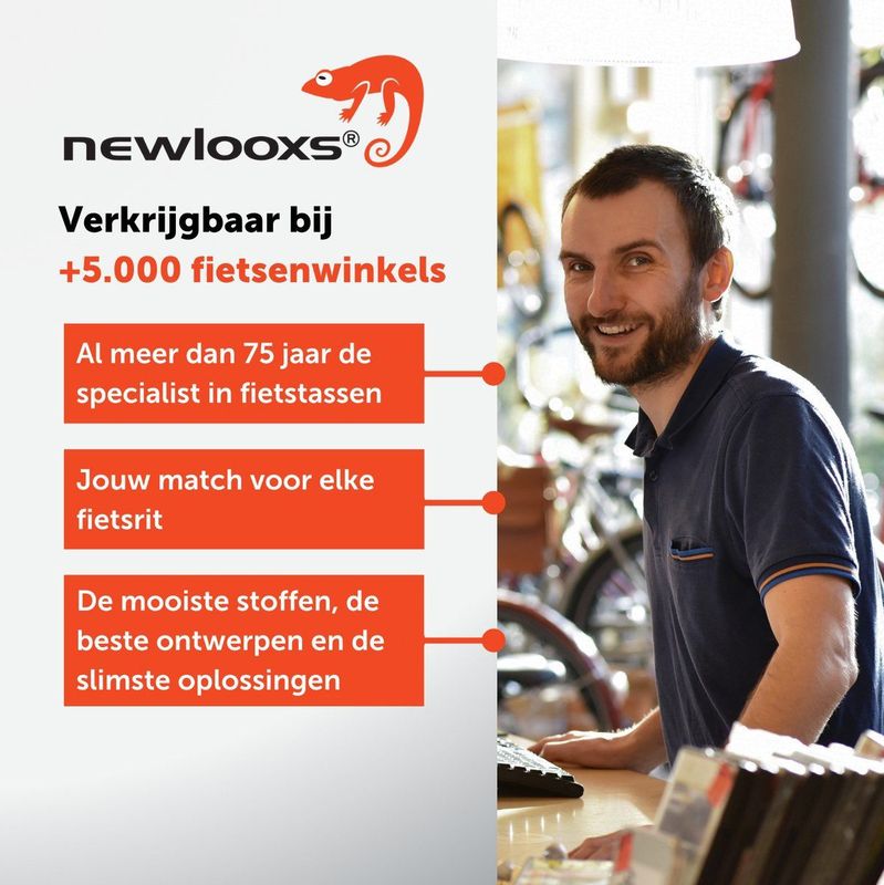 New Looxs Odense Dubbele Fietstas MIK - 39 Liter - Groen