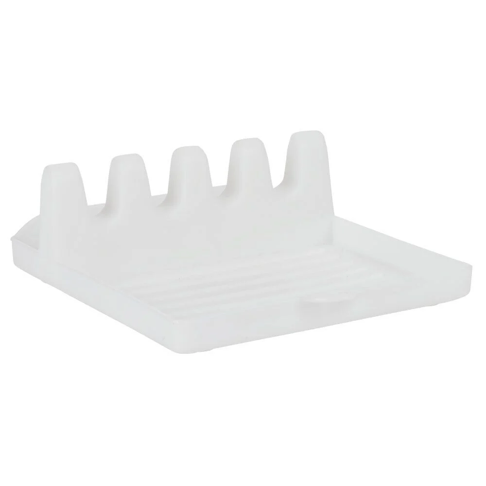 Support à couverts en plastique blanc 14,5x13x5cm