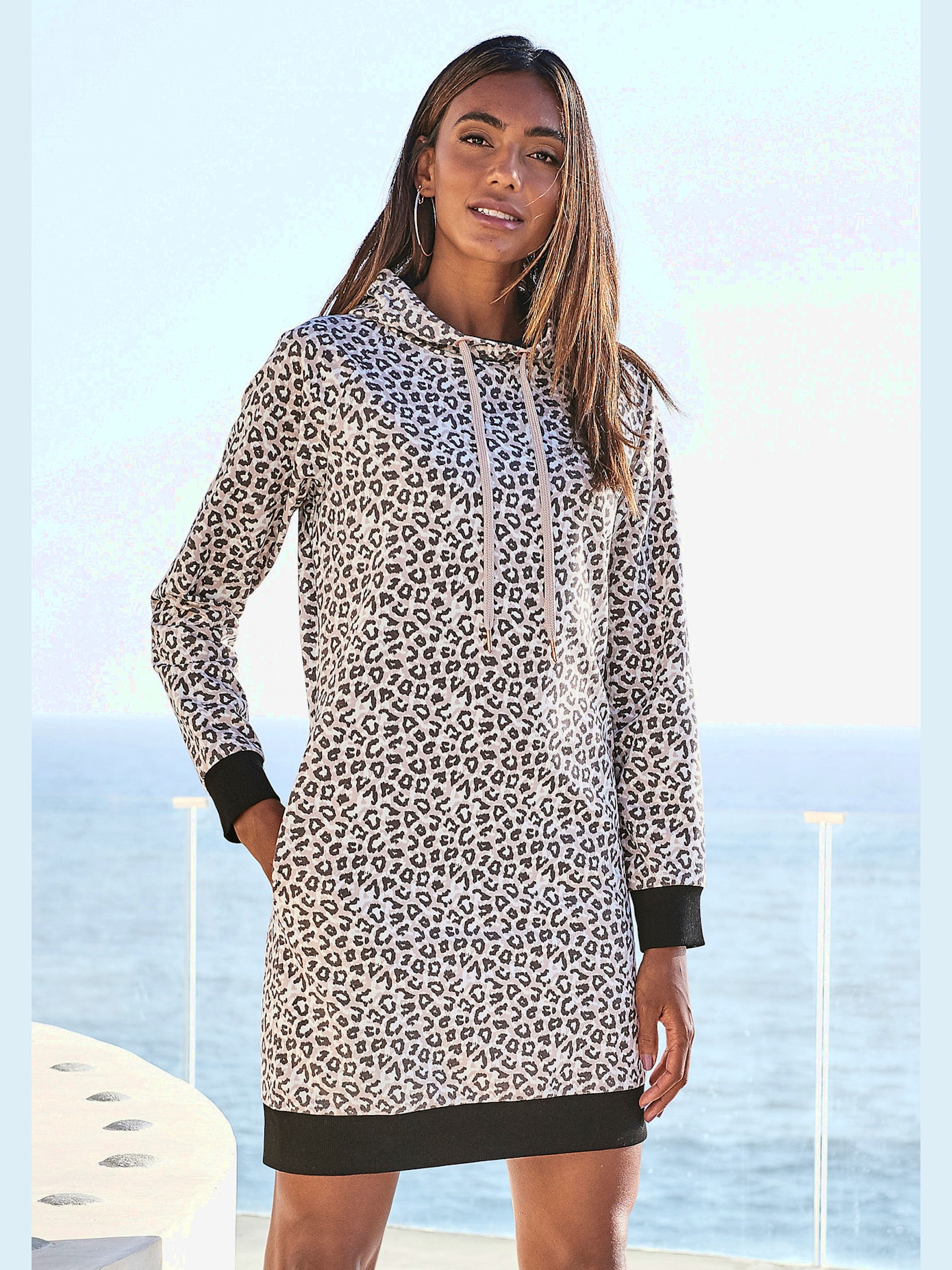 Robe en matière sweat robe sweat confortable