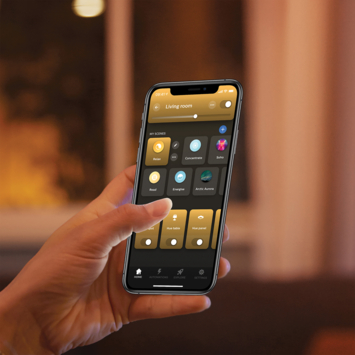 Philips Hue Buckram opbouwspot 1x5W wit incl. switch en bluetooth