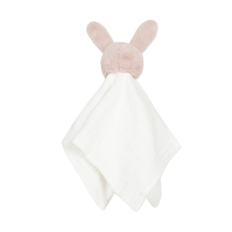 Doudou lapin en fausse fourrure et matière lange mixte Absorba Aucune nuance