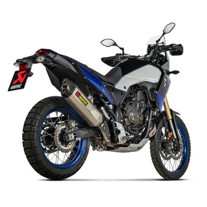 Silencieux Akrapovic Titane embout Carbone - Gris
