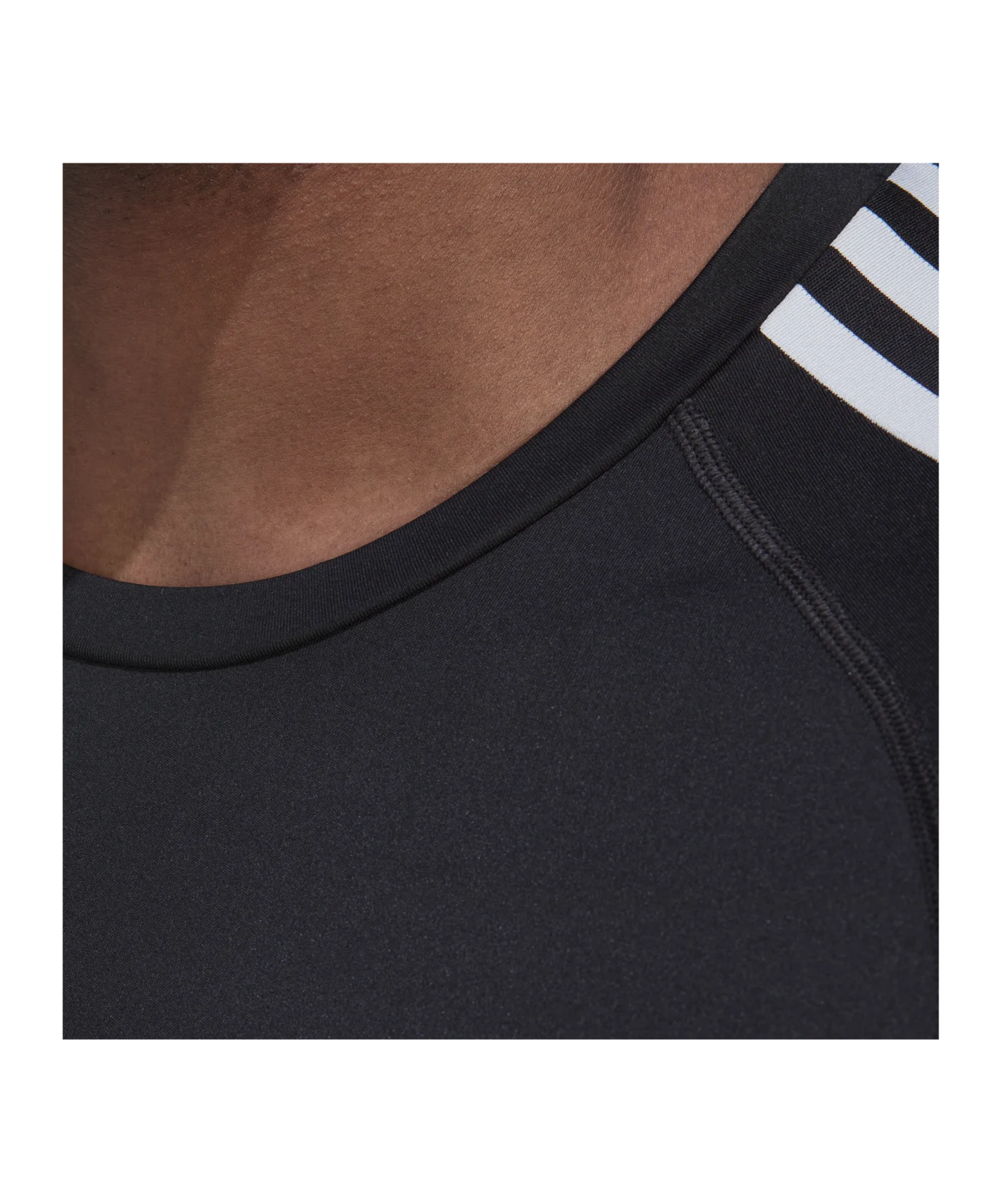 adidas Techfit 3-Stripes Training Sweatshirt Schwarz