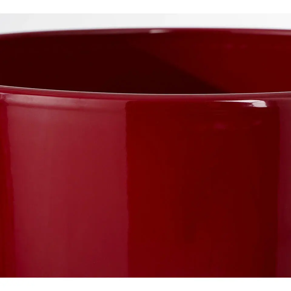 Mica Decorations Plantenpot - rood - keramiek - 28 x 25 cm