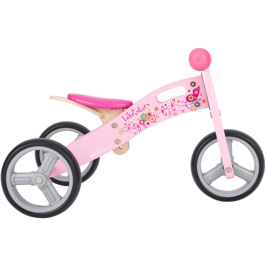 Bikestar Laufrad 7 Zoll Holz pink