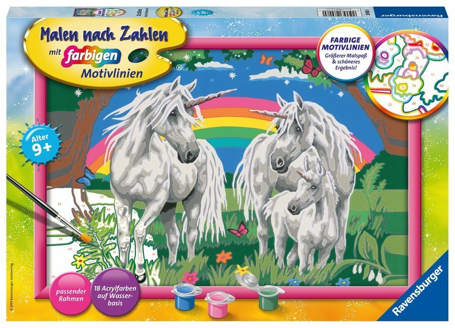 Malen nach Zahlen: Serie C – Fabelhafte Einhornwelt