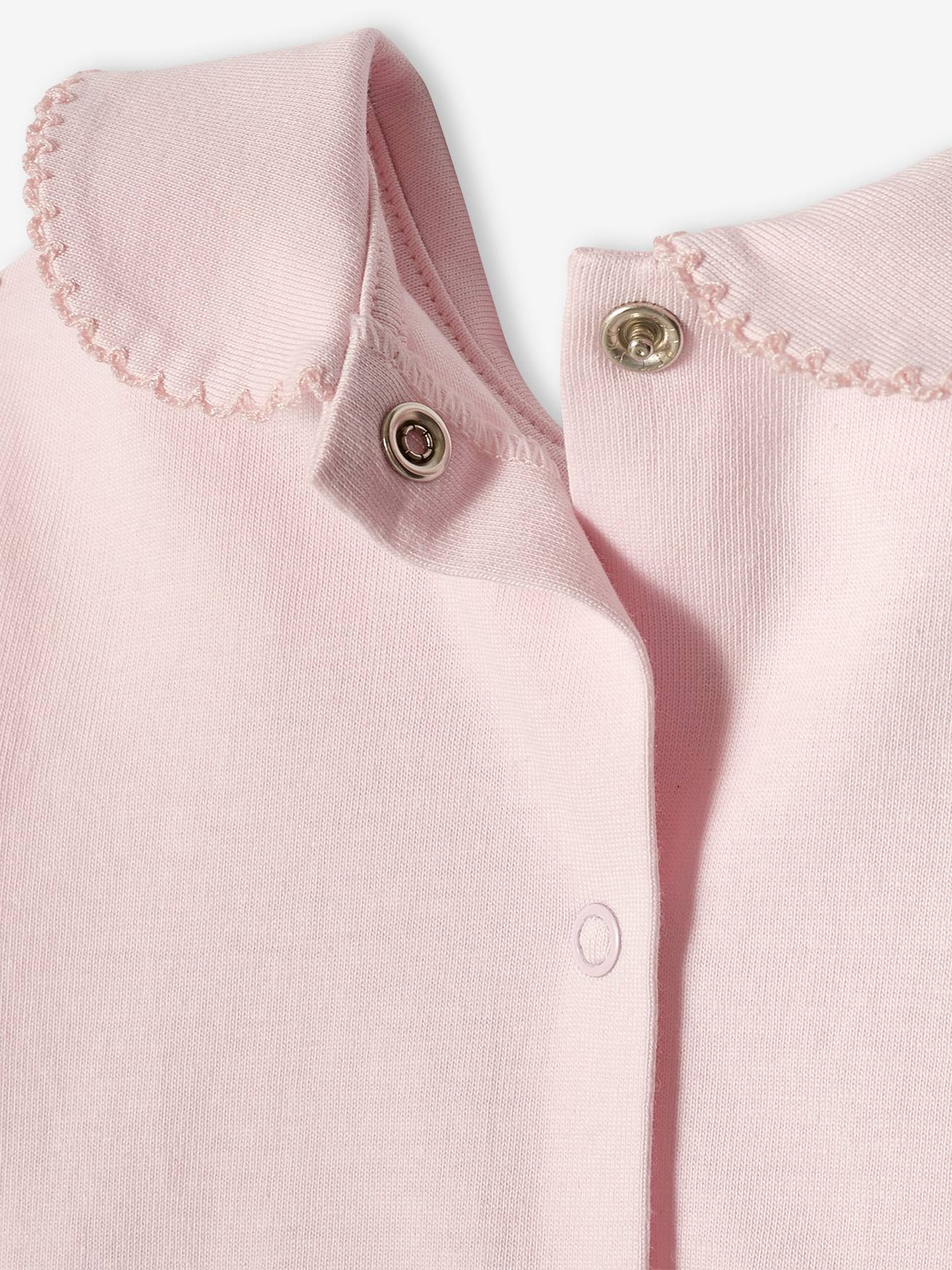 Conjunto de 2 pijamas de malha para bebê menina, na cor lilás.