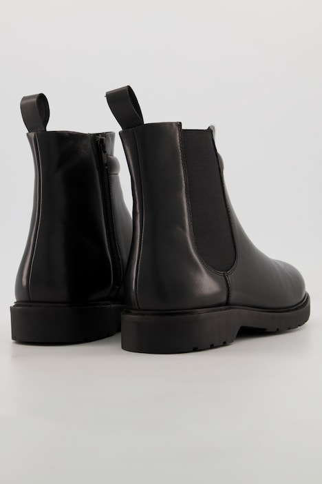 Chelsea-Boots, Elastikeinsätze, Echtleder, Weite H
