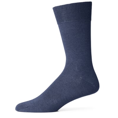 Unisex-Socke Wolle-Baumwolle, Blau