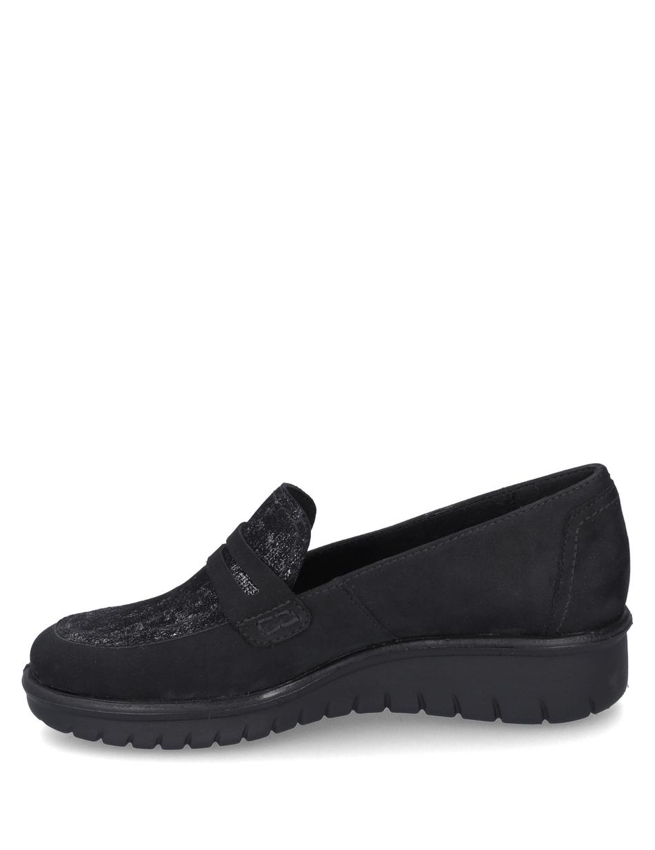 Slipper Calais 87, schwarz-silber
