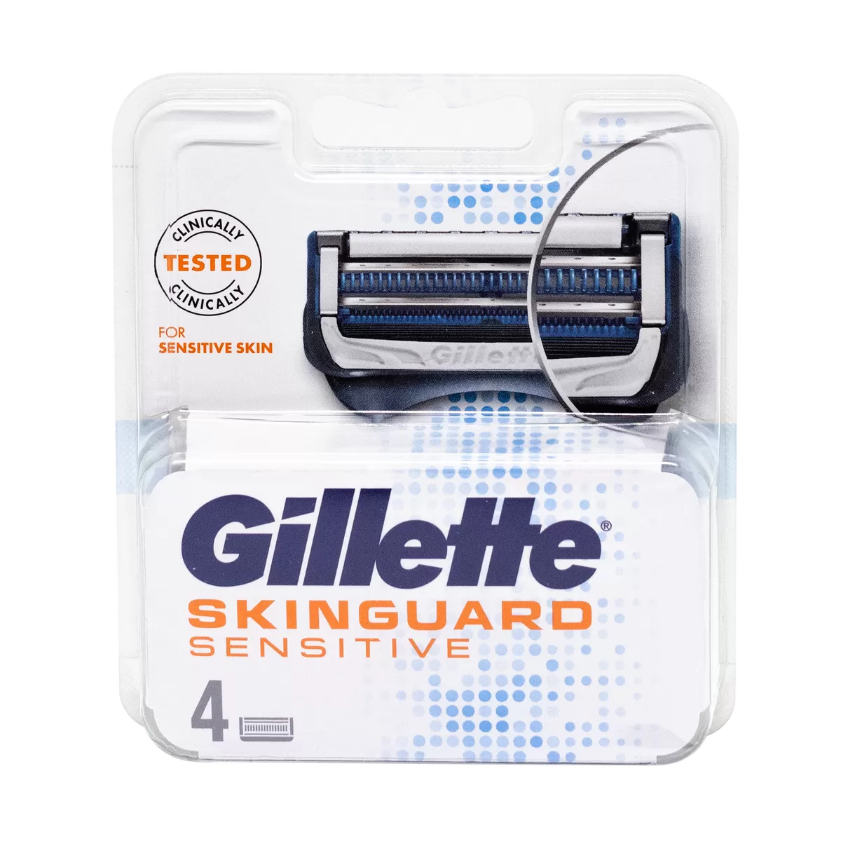 Gillette Skinguard Sensitive barberblade - 4 stk.