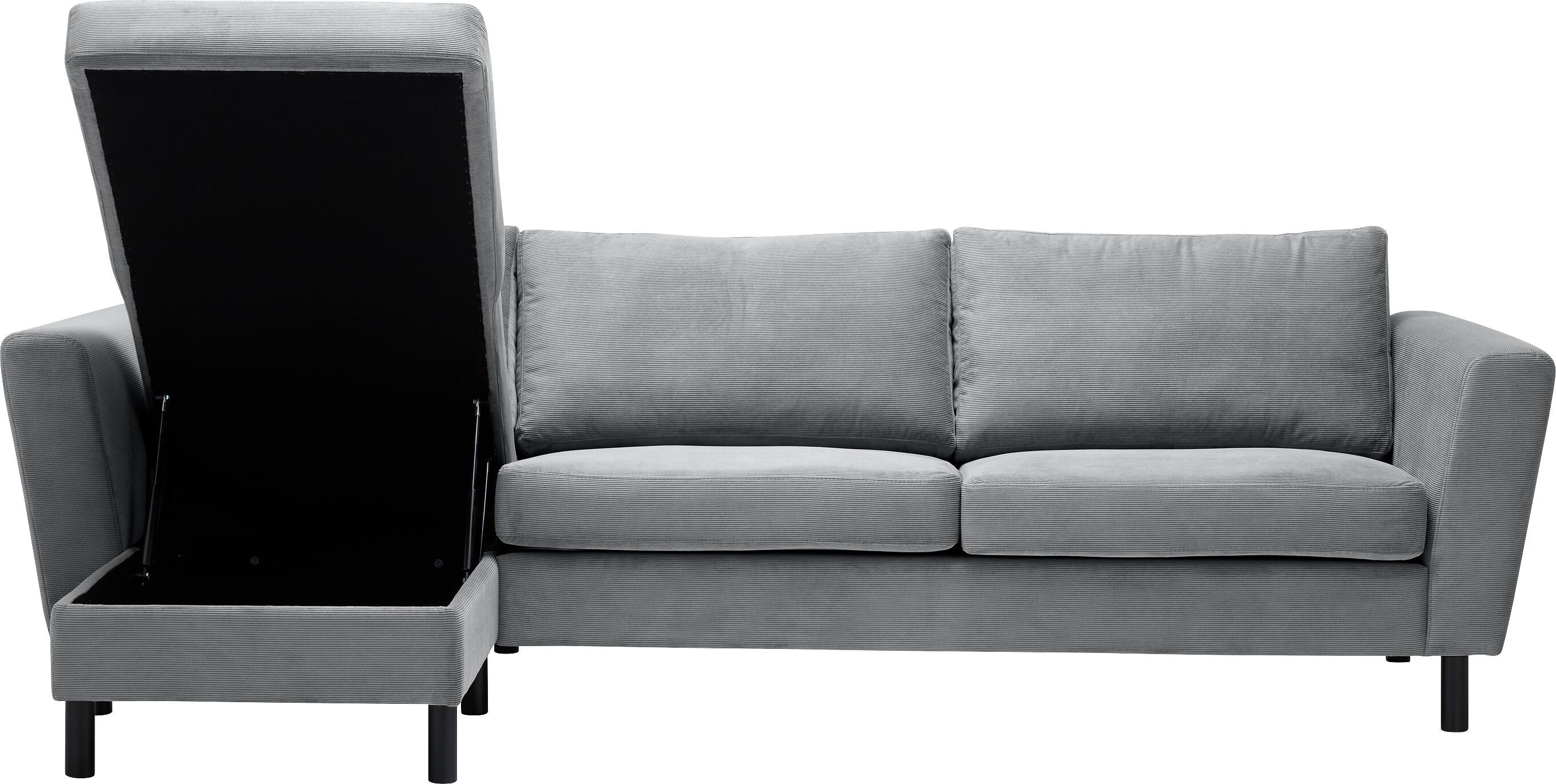 DIENER Ecksofa - Hellgrau / B: 235.0 cm x T: 156.0 cm x H: 81.0 cm