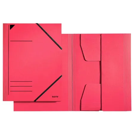 Leitz 39810025 Eckspannermappe mit Klappen, A4, rot