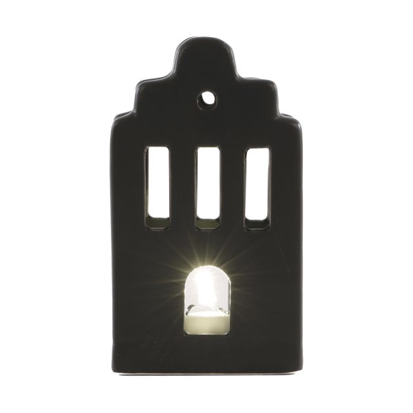Jens Living Keramiek LED Huisje - Zwart