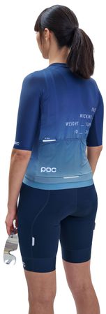 PRISTINE PRINT Damen-Kurzarmtrikot  gradient turmaline  M