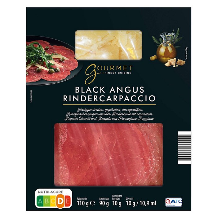 GOURMET FINEST CUISINE Black Angus Carpaccio 110 g
