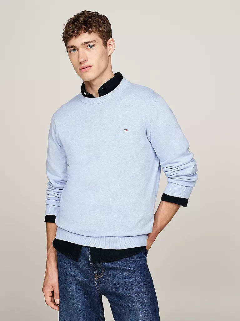 TOMMY HILFIGER Pullover hellblau