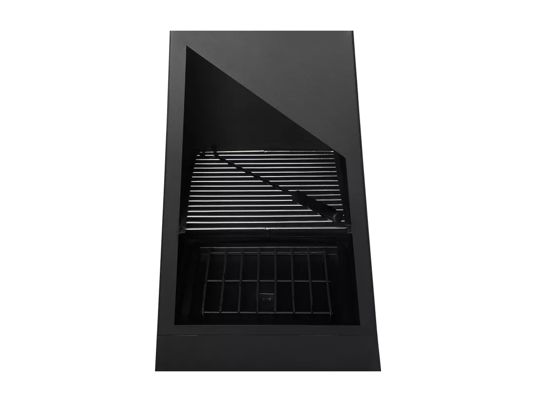 Foyer avec grille YATE Métal Noir