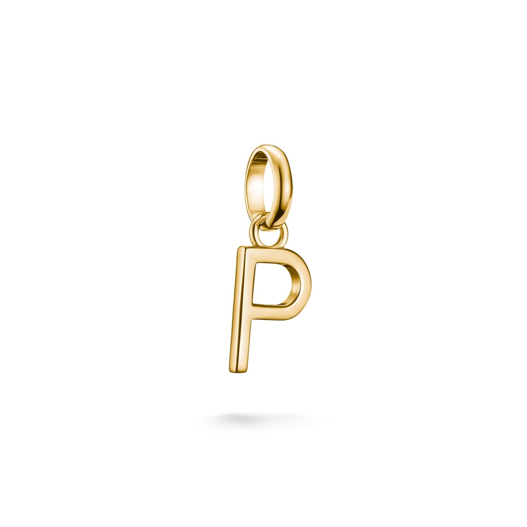 Thomas Sabo Charm-Anhänger Buchstabe P Connect vergoldet