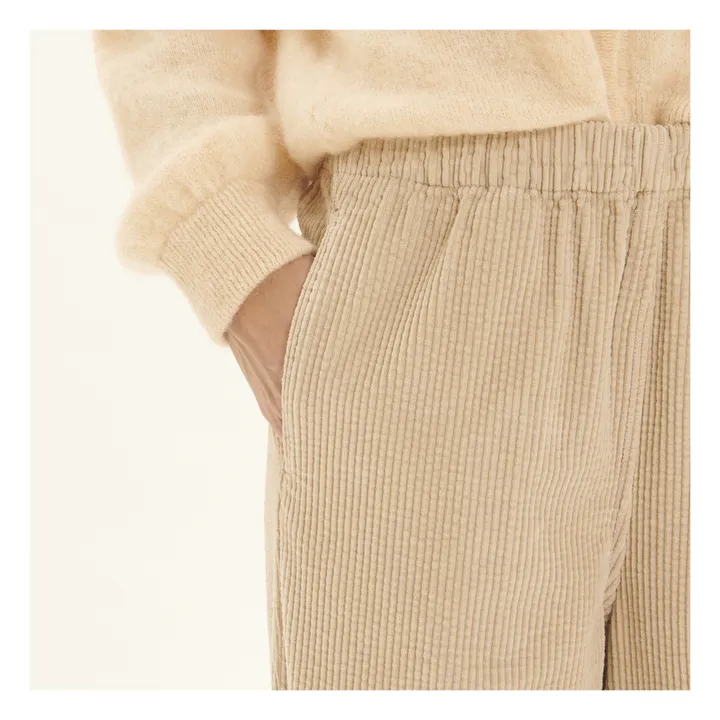 American Vintage Pantalon Velours Côtelé Padow | Mastic
