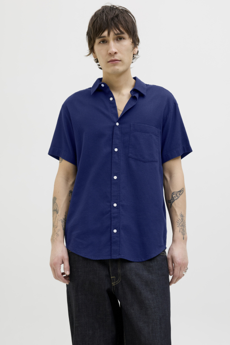 Jack & Jones blauwe heren overhemd