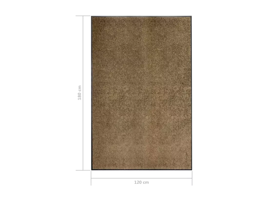 Paillasson lavable Marron 120x180 cm