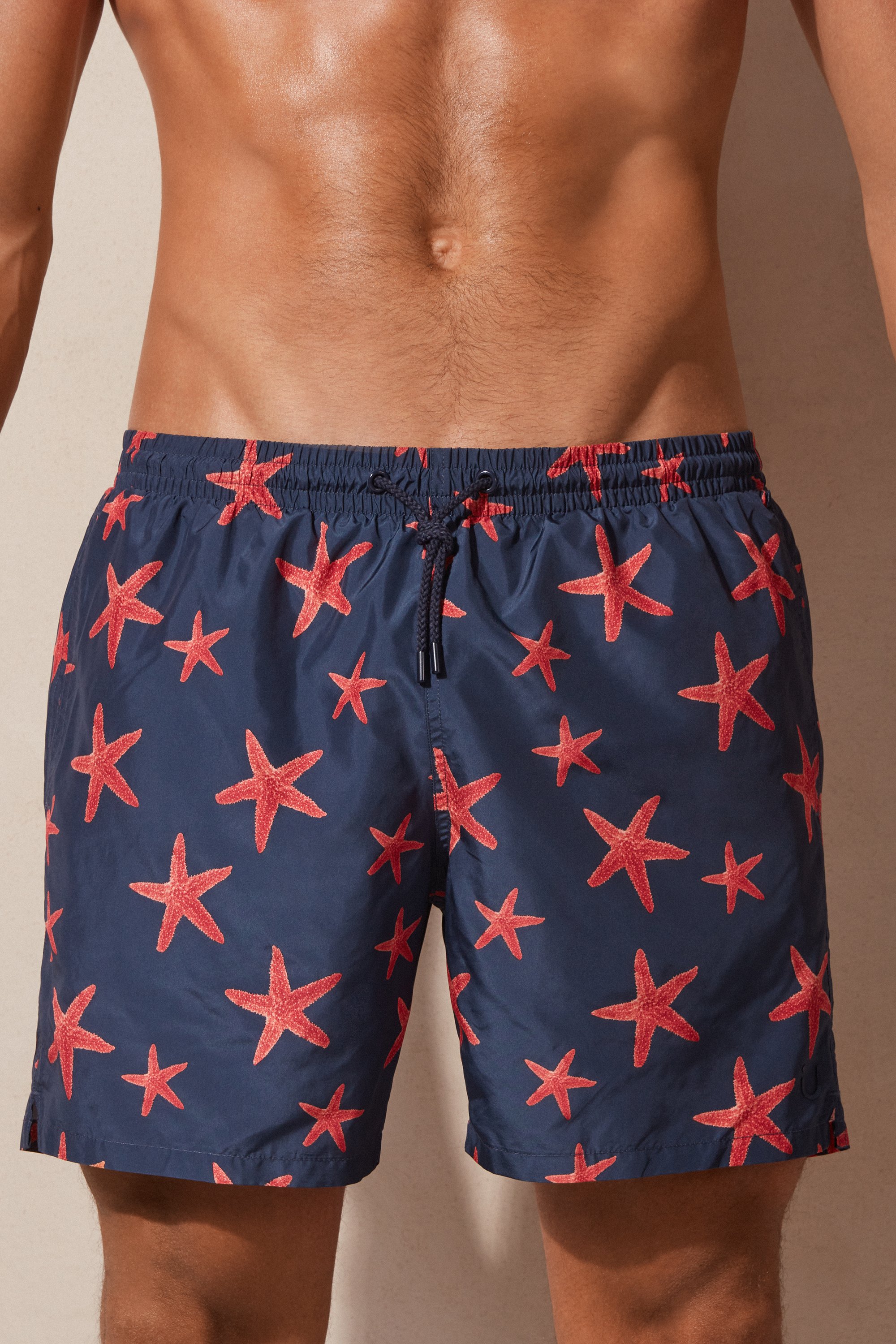 Maiô boxer com estampa de estrela-do-mar