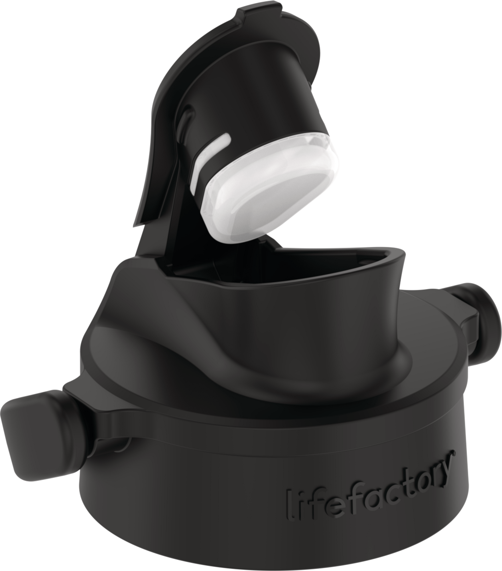 lifefactory Active Flip Cap onyx Black für Glasflaschen