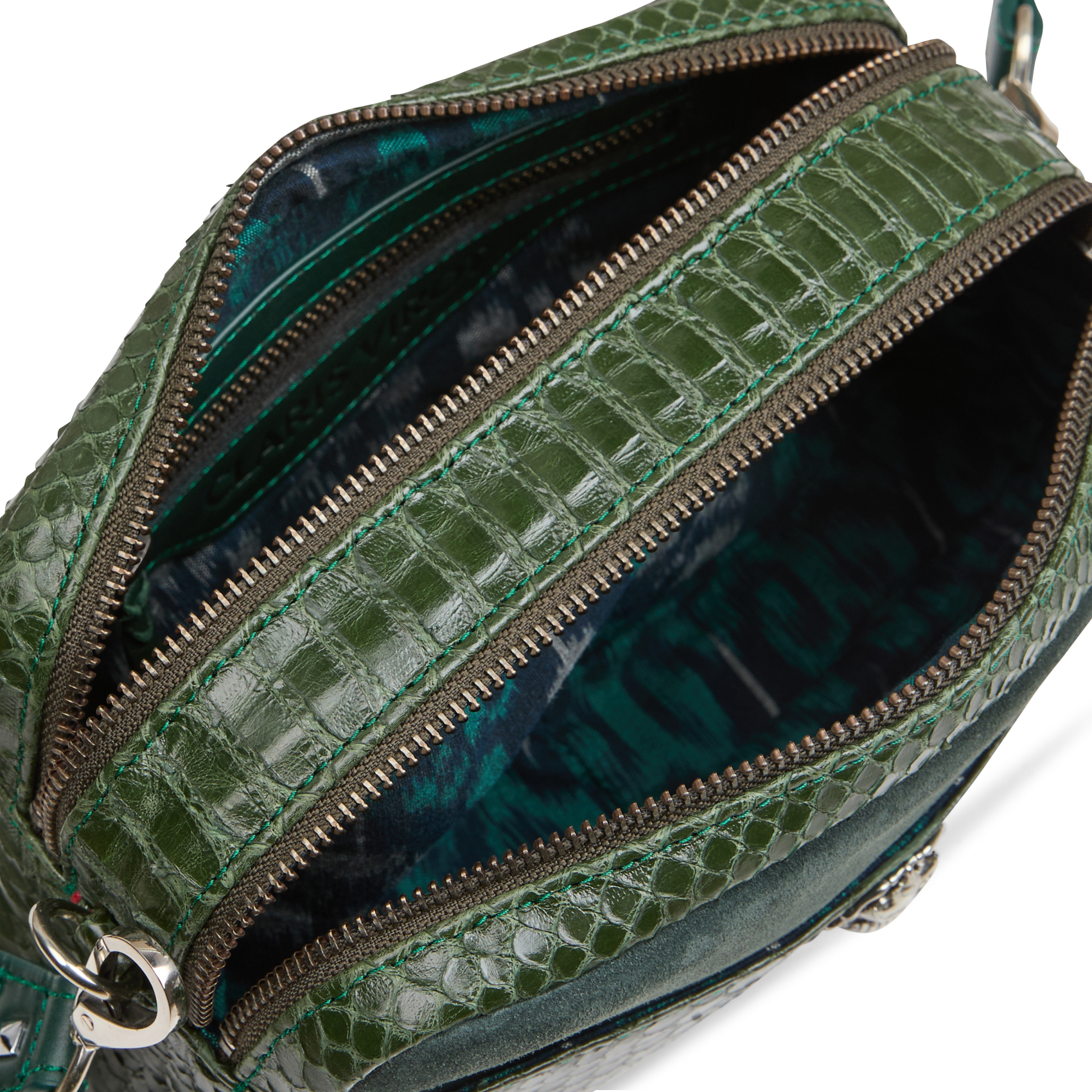 LILY - Sac bandoulière en cuir de python | Vert