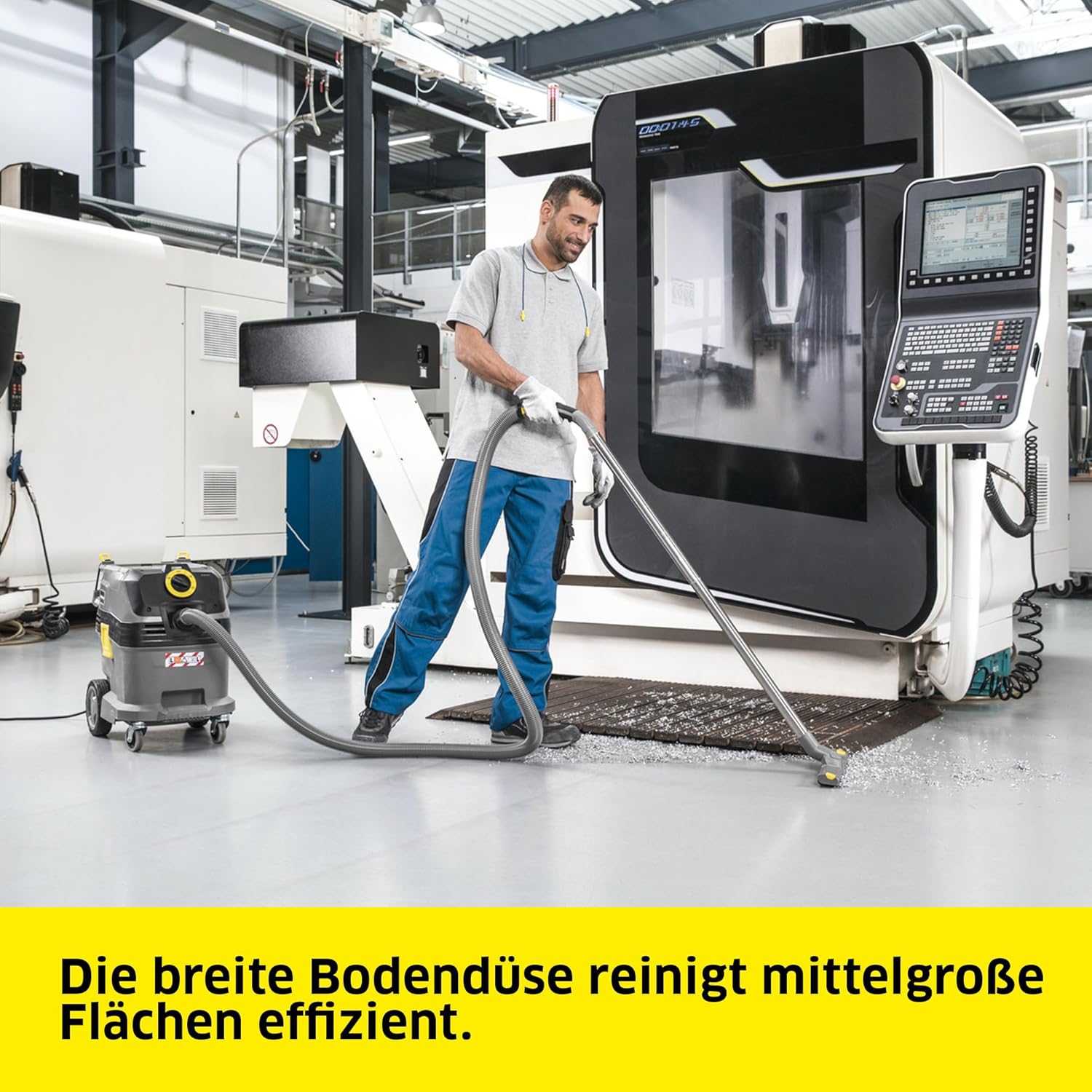 Karcher Nass- und Trockensauger NT 30/1 Tact L, Leistung: max. 1380 W, Flachfaltenfilter, Kunststoffbehälter: 30 l, Saugschlauch: 2,5 m, Krümmer, breite Nass-/Trockenbodendüse (360 mm), Fugendüse