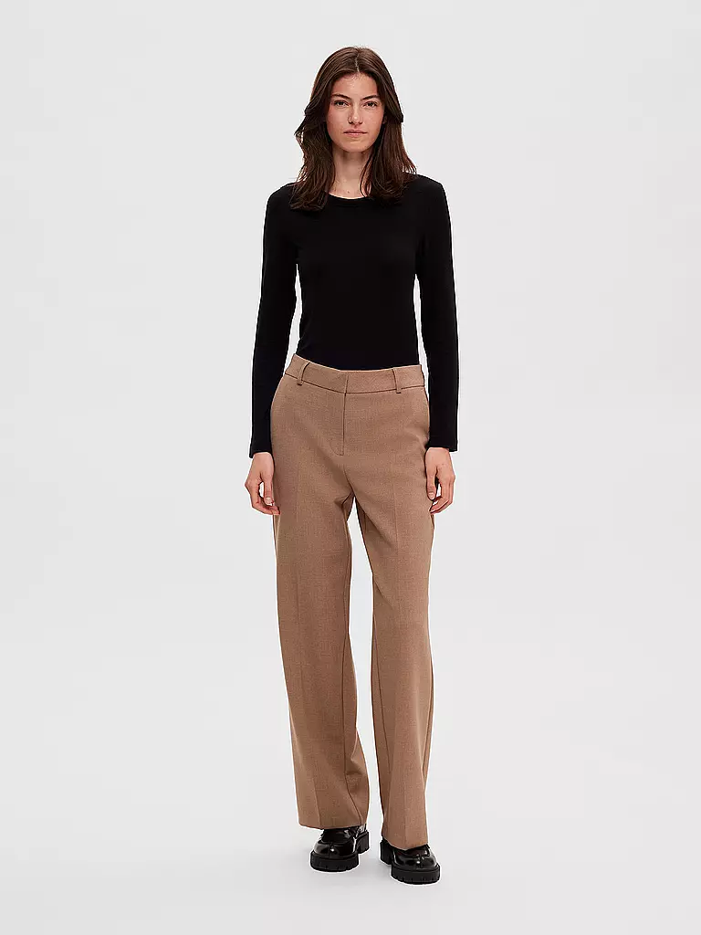 SELECTED FEMME Langarmshirt SLFDIANNA  schwarz