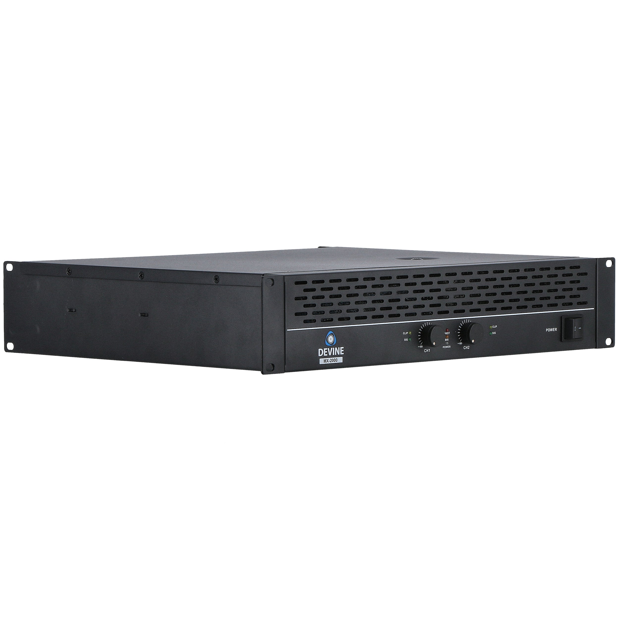 Devine MX-2000 2-kanaals PA-eindversterker 2x 1000W @ 8 Ohm
